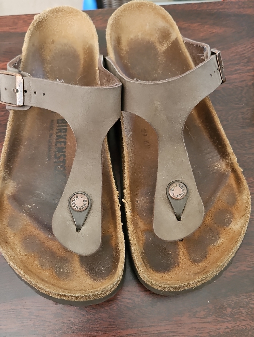 Birkenstock Women's Tan Brown T-Strap Sandals